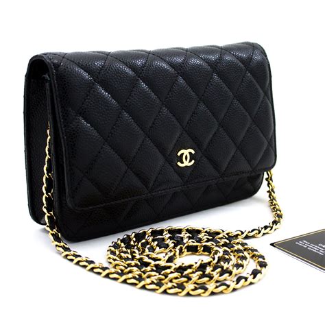 chanel matelasse chain wallet crossbody shoulder bag|pre owned chanel wallet.